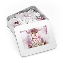 Jigsaw Puzzle in Tin, Pig, awd-1356, Personalised/Non-Personalised (30, 110, 252 - £27.76 GBP+