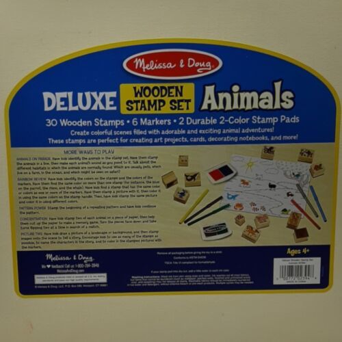 Primary image for Melissa & Doug Deluxe Wooded Animal Stamp Set Wood Case MISSING 1 Stamp 29 Total