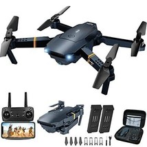 Drones with Camera for Adults Kids,Foldable RC Quadcopter, Helicopter To... - £67.65 GBP