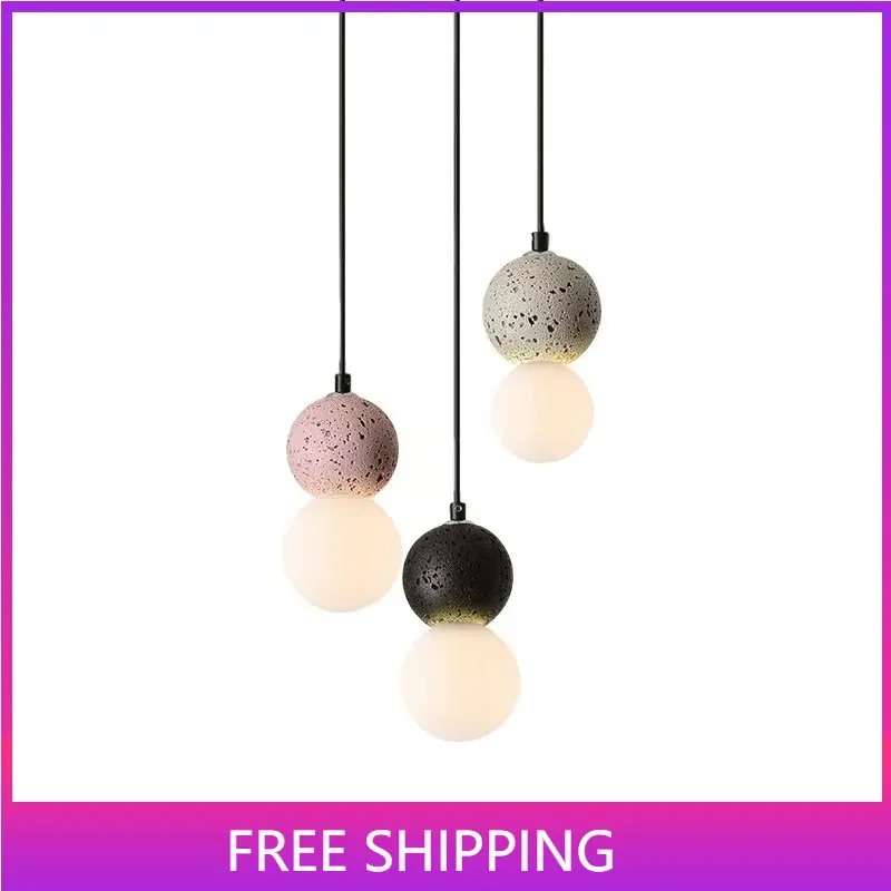 Dside restaurant hanging lamp terrazzo lighting decoration modern glass cement bathroom thumb200