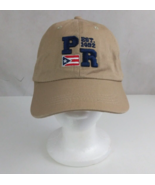 P R Est. 1492 Tan Embroidered Unisex Adjustable Baseball Cap - $11.09