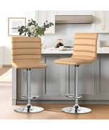 The Nicbex Swivel Bar Stools Are A Modern Set Of Two Kitchen Island Coun... - $109.86