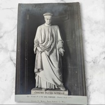 Postcard Florence ITALY Cosimo d&#39;Medici Sculpture Lugi Magi  Uffizi Gallery VTG - £7.44 GBP