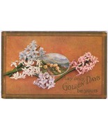 Greetings Postcard Friendship Sheep Flowers Golden Days 1911 - $2.12