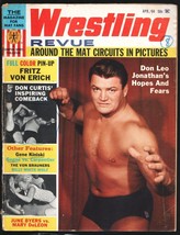 Wrestling Revue 4/1964-Don Leo Jonathan-Gene Kiniski-Fritz Von Erich-Girl wre... - £54.01 GBP