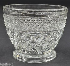 Anchor Hoching Open Sugar Wexford Clear Pattern 3&quot; Tall Glassware Tableware - £5.49 GBP