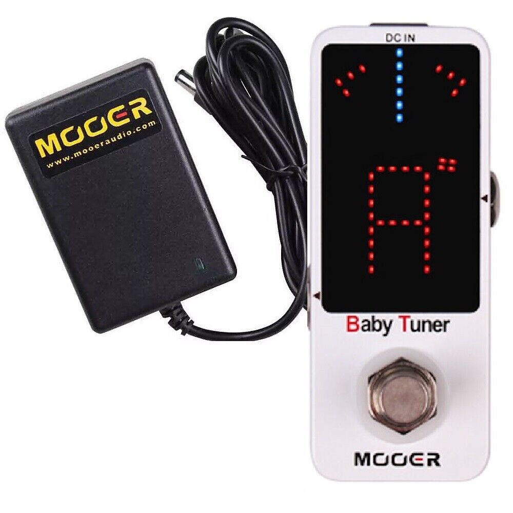 Mooer Baby Tuner high precision Micro Tuner + Mooer 2A Adapter 2000ma - $79.80