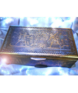 HAUNTED ANTIQUE WOOD LINED BOX  ROYAL WEALTH & LUCK ALIGNMENT LIGHT MAGICK - £239.65 GBP