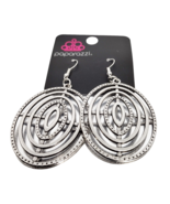 Paparazzi Fashion Jewelry Totally On Target #P5TR-SVXX-166RY Silver Earr... - $10.81 CAD