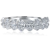 2.25 Karat Ovaler Schliff Kunstdiamanten Grown Diamant Halb Ewigkeit Ehe... - $55,255.46 MXN+