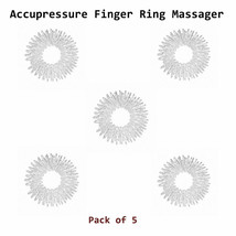Acupressure Finger Ring Massager Ring Therapy Improve Blood Circulation 5 Pcs - $16.06
