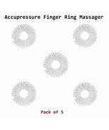 ACUPRESSURE FINGER RING MASSAGER Ring Therapy Improve Blood Circulation ... - £12.63 GBP