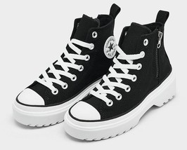 CONVERSE CHUCK TAYLOR ALL STAR LUGGED LIFT HI TOP SNEAKER Black White A0... - $80.00
