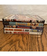 6 Sports Comedy DVD Lot Talladega Nights Benchwarmers Mr Woodcock - $128.48 MXN
