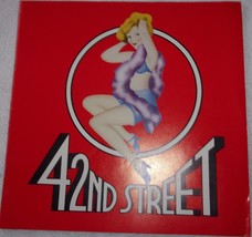 Musical 42nd Street Souvenir Program 1980 Tammy Grimes - £5.49 GBP