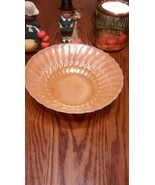 Vintage Anchor Hocking Fire King Peach Serving Bowl Swirl Pattern, 8 1/4... - $10.75