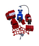 Lego Duplo Firetruck &amp; Police Misc. Pieces Building Blocks Set - $26.47 CAD