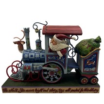 Jim Shore North Star Express Santa &amp; Reindeer Christmas Train Figurine Collectib - £61.07 GBP