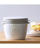 Pampered Chef Breakfast Sandwich Maker #2634 Ceramic White NEW No Box - $365.56 MXN