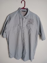 Wrangler Mens XL S/S Button-Front Light Gray Outdoor Camping Hiking Shirt - $185.31 MXN