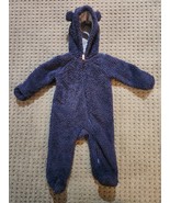 Carter’s Fleece Bear Suit Navy, 9 Months - $11.21