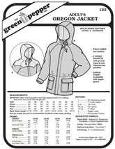 Adults&#39; Oregon Jacket Coat #122 Sewing Pattern (Pattern Only) gp122 - £6.39 GBP