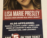 2012 Lisa Marie Presley Brochure Grand Old Opry Nashville Tennessee BRO10 - $12.86