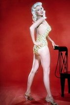 Jayne Mansfield, a stunner in yellow swimsuit 4x6 pin-up photo - $4.75