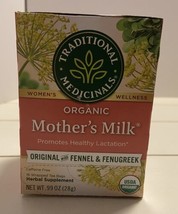 16 Wrapped Organic Mothers Milk Tea Bags Fennel and Fenugreek Caffeine Free - £7.23 GBP