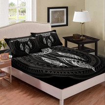 Dreamcatcher Fitted Sheet Boho Mandala Bedding Purple Dream Catcher Bed Sheet 11 - £23.72 GBP+