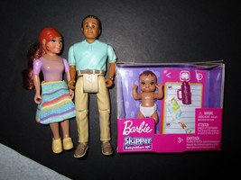 Multi-racial Hispanic Family Mom Dad Baby Dolls Loving Family Caring Cor... - $21.99