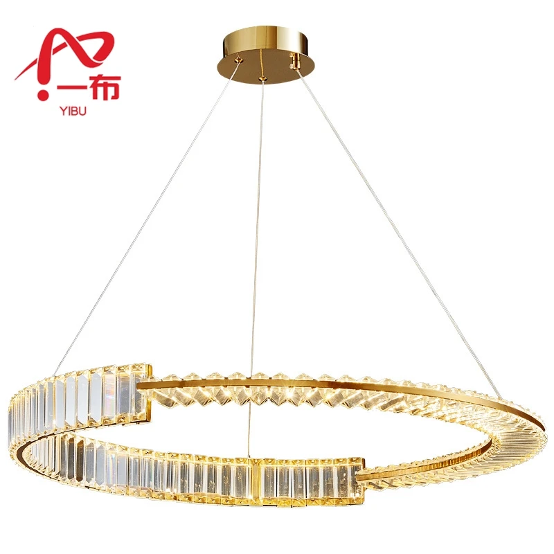 L led chandelier for living room bedroom kitchen hotel round iron electroplating lustre thumb200