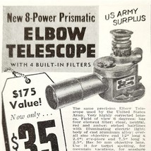 1947 Tendler&#39;s 8 Power Prismatic Telescope Advertisement Vintage Astrono... - $28.02 CAD