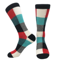 Colorful Plaid Patterned Socks from the Sock Panda (Adult Large) - £6.88 GBP