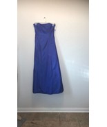 Jessica McClintock Blue Gown Size 9/10 Vintage Rhinestone Trim - £69.45 GBP