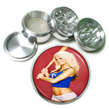 Texas Pin Up Girls D7 Aluminum Herb Grinder 2.5&quot; 63mm 4 Piece - £13.16 GBP