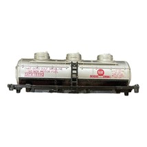 N Gauge Atlas S2874D 3 Dome Tanker Gulf Gas No Box Tanker Only No Chassis W Case - £5.69 GBP