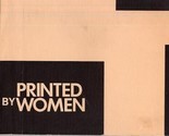 Printed By Women National Exhibition of Photographs &amp; Prints 1983 Philad... - £23.33 GBP