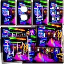 COLORFUL RETRO ARCADE MACHINES LIGHT SWITCH OUTLET WALL PLATE GAME ROOM ... - $9.99+