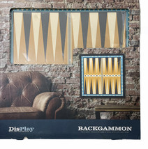 Backgammon Set by DisPlay With Solid Wood Game Board Can Be Used As Wall... - £15.81 GBP