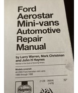 Haynes Repair Manual #36004 (1476)  Ford Aerostar Mini-Vans 1986 Thru 19... - £6.89 GBP