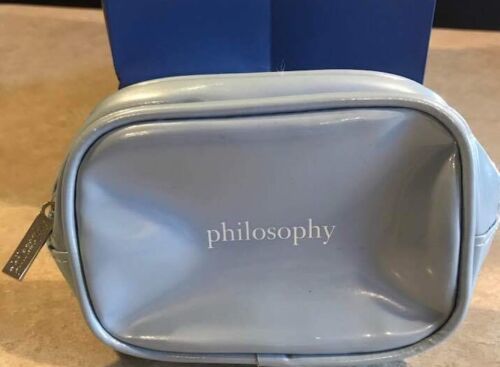 Philosophy Cosmetic makeup bag light blue brand new! Great gift! - $16.14