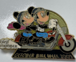 Disney Pin Cast Member October Bike Week 2009 Mickey Minnie Motorcycle L... - $19.79
