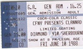 Clannad 1989 Ticket Stub Diamond Club Toronto Canada Irish Gweedore CFNY... - £7.76 GBP