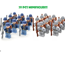 American Civil War the Northern Army Vs Southern Army Soldiers Minifigures Toys - £40.37 GBP