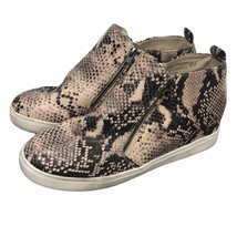 Time and Tru faux snake print booties wedge sneakers size 10 - $23.15