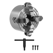 VEVOR 4-Jaw Lathe Chuck, 3", 4-Jaw Chuck, 0.1-3.15 in (5-80 mm) Clamping... - $46.99