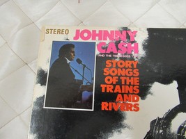 Johnny Cash Story Songs of Trains Rivers 1969 EX LP Record Birchmount Ca... - £13.14 GBP