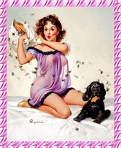 8821.Decoration Poster.Home room interior art print.Pillow fight dog Pinup decor - £12.83 GBP+