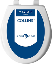 Collins Plastic Toilet Seat, Slow Close with Super Grip Bumpers and Secu... - $44.88